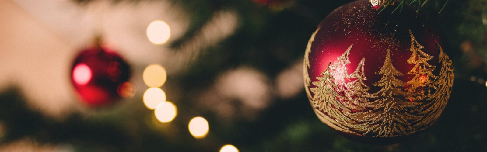 christmas tree with baubles